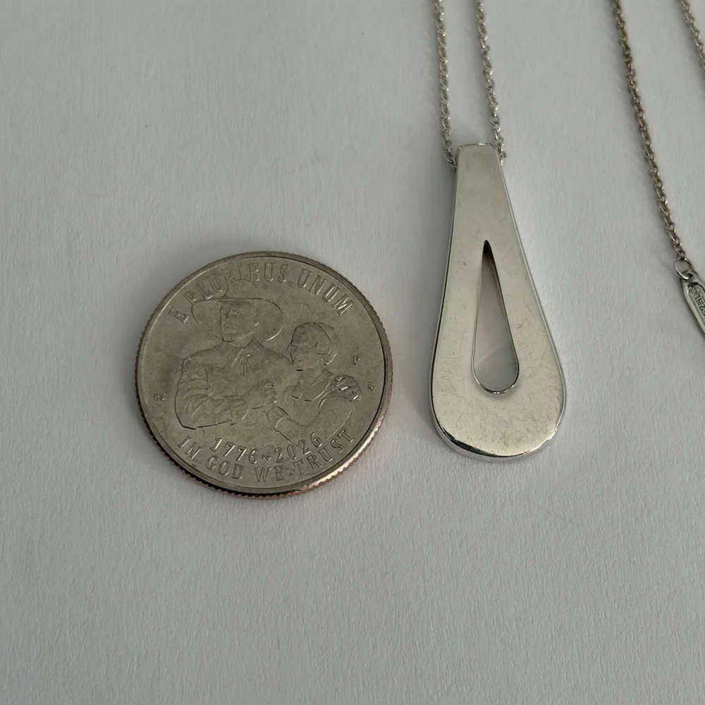 Tiffany & Co. Silver Teardrop Necklace